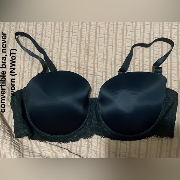 42DD Convertible BLACK Strapless Deesse NWoT - Picture 1 of 2